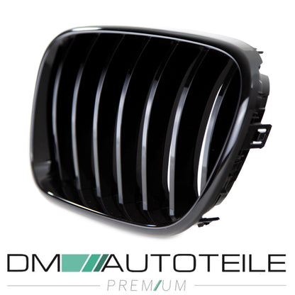 Set Sport Performance Kühlergrill schwarz Glanz BMW X3 F25 Bj 10-14