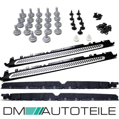 SET ALUMINIUM Trittbretter Schweller Einstieg +Zubehör passt für BMW X6 F16 14>