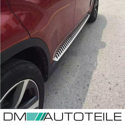 SET ALUMINIUM Trittbretter Schweller Einstieg +Zubehör passt für BMW X6 F16 14>