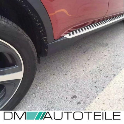 SET ALUMINIUM Trittbretter Schweller Einstieg +Zubehör passt für BMW X6 F16 14>