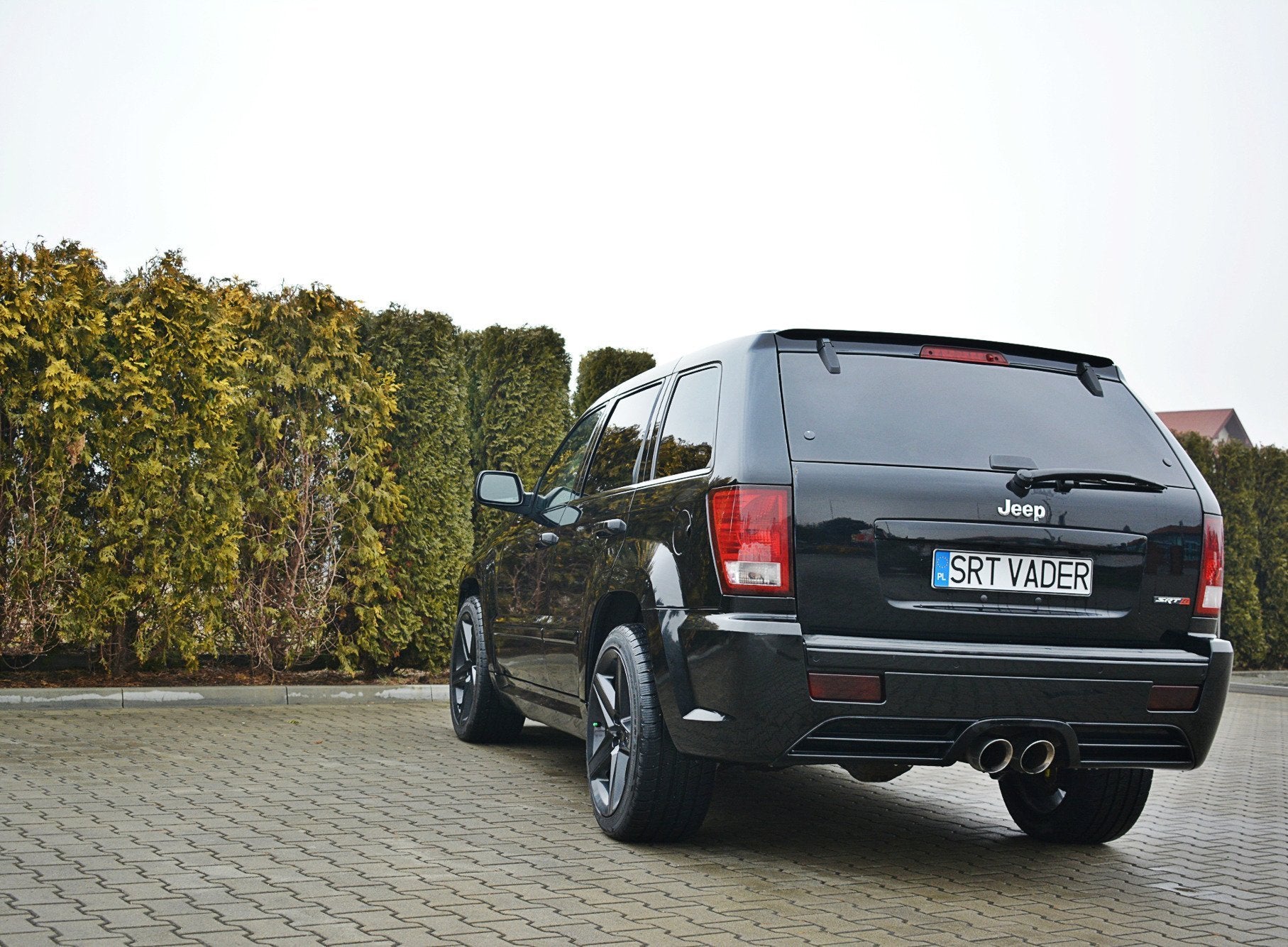 Spoiler CAP für JEEP GRAND CHEROKEE WK STR8 Carbon Look