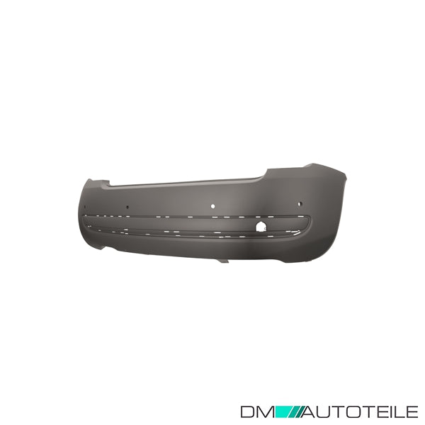 Stoßstange hinten grundiert passt für Fiat 500 (312) ab 07-15 mit 4 PDC + Leiste