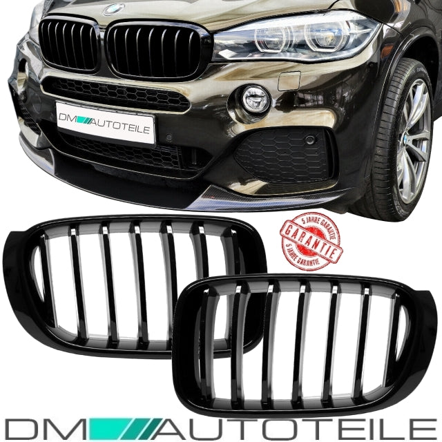 Set Sport - Performance Kühlergrill Frontgrill X3 F25 X4 F26 Schwarz Glanz lackiert ab 2014