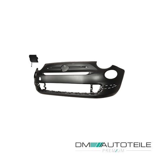 Stoßstange vorne grundiert passt für Fiat 500 Facelift ab 2016 mit Zierleisten