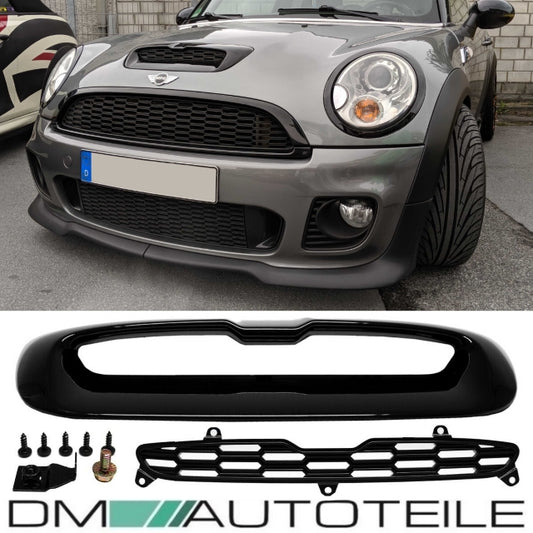 Lufteinlass Lufthutze Schwarz Glänzend passt für Mini Cooper S R55 R56 R57 Haube