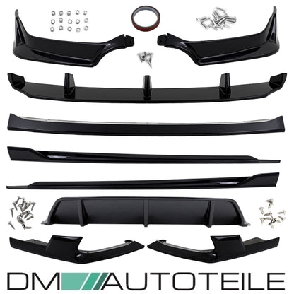 Spoiler Sport Performance Bodykit Paket schwarz glanz lackiert passt für BMW X6 G06