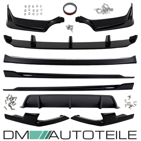 Spoiler Sport Performance Bodykit Paket schwarz glanz lackiert passt für BMW X6 G06