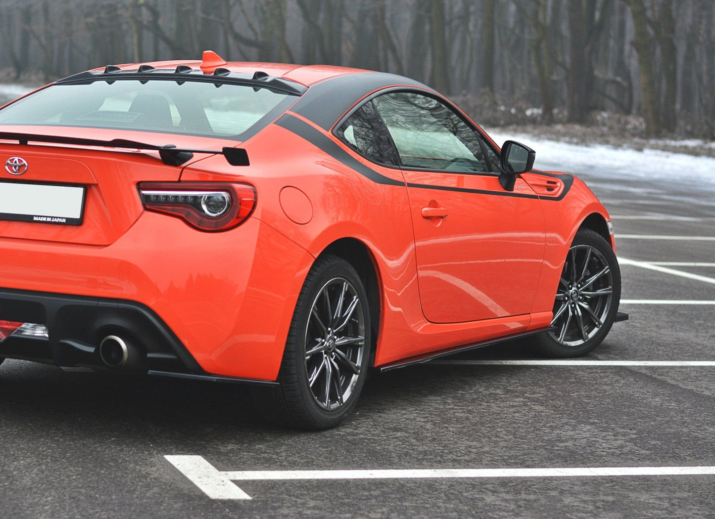 Seitenschweller Ansatz für V.1 für SUBARU BRZ/ TOYOTA GT86 FACELIFT Carbon Look