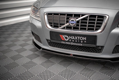 Front Ansatz V.2 für Volvo V70 Mk3 schwarz Hochglanz