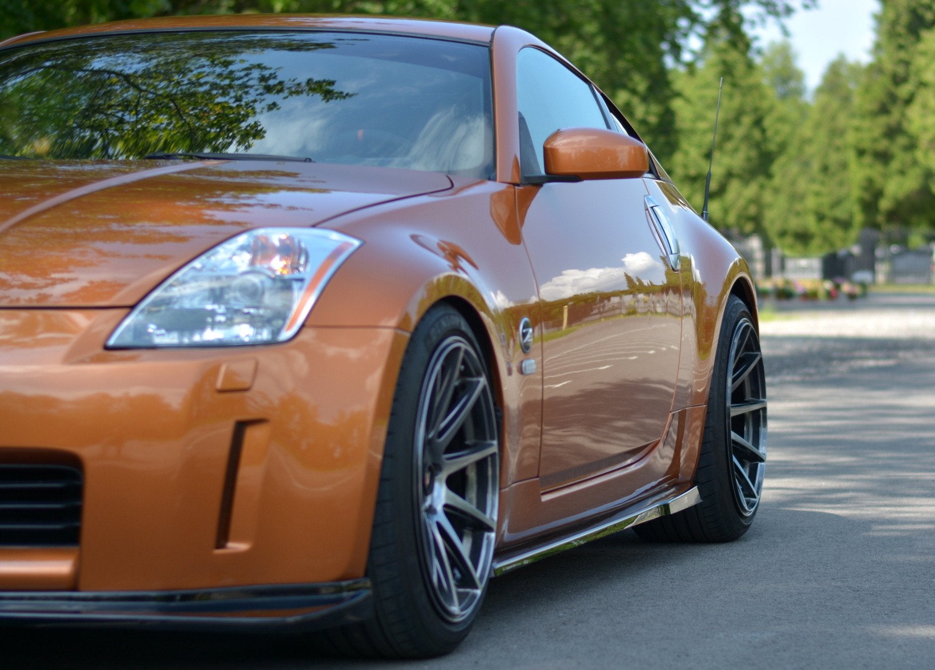 Seitenschweller Ansatz für NISSAN 350Z schwarz matt