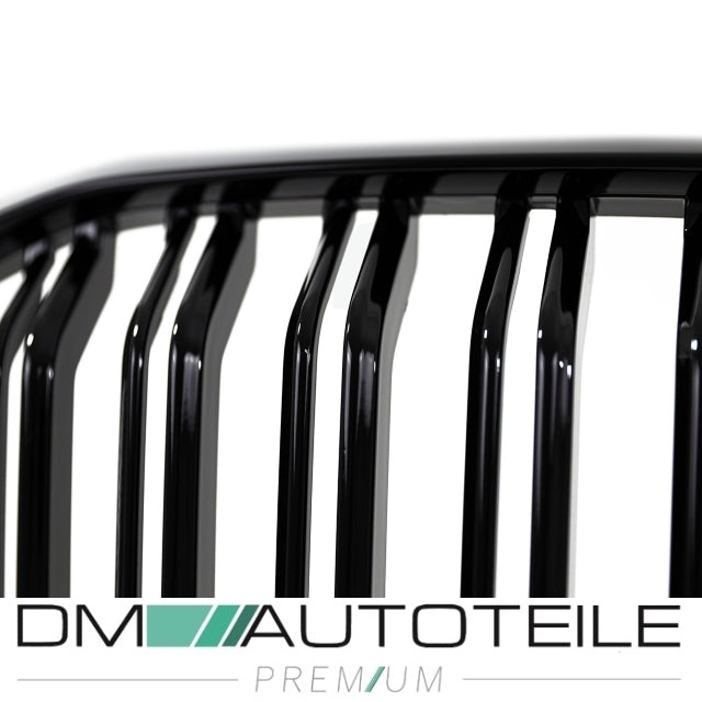 Sport Kühlergrill Schwarz Glanz Doppelsteg Kühlergitter passt für BMW X5 G05