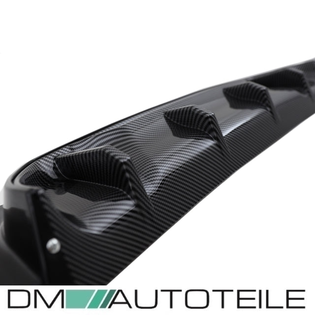 Sport-Competition Diffusor hochglanz + Carbon passt für BMW F20 F21 135 140 M-Paket LCI