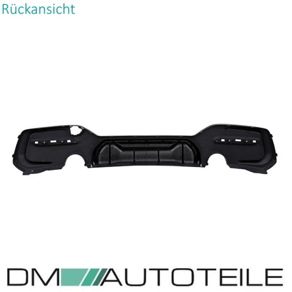 Sport-Competition Diffusor hochglanz + Carbon passt für BMW F20 F21 135 140 M-Paket LCI