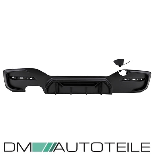 Sport Competition Diffusor schwarz matt 2-Rohr links passt für BMW 1er F20 F21 LCI M-Paket ab 2015