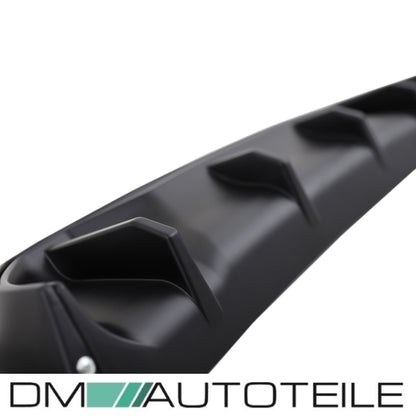 Sport Competition Diffusor schwarz matt 2-Rohr links passt für BMW 1er F20 F21 LCI M-Paket ab 2015