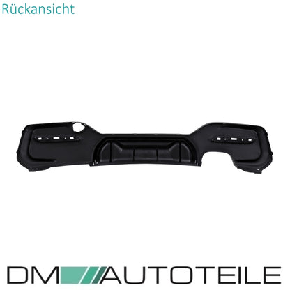 Sport Competition Performance Diffusor schwarz glanz 2-Rohr links passt für BMW 1er F20 F21 LCI M-Paket ab 2015