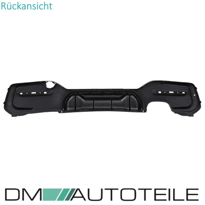 Sport Competition Performance Diffusor carbon glanz 2-Rohr links passt für BMW 1er F20 F21 LCI M-Paket ab 2015