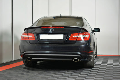 Splitter / Diffusor Heck Ansatz für Mercedes-Benz E-Klasse W207 Coupe AMG-Line Carbon Look