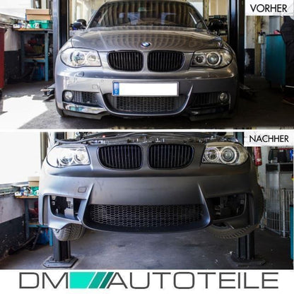Sport Stoßstange vorne PDC/SRA passt für BMW 1er E81 E82 E87 E88 + Grill + ABE*