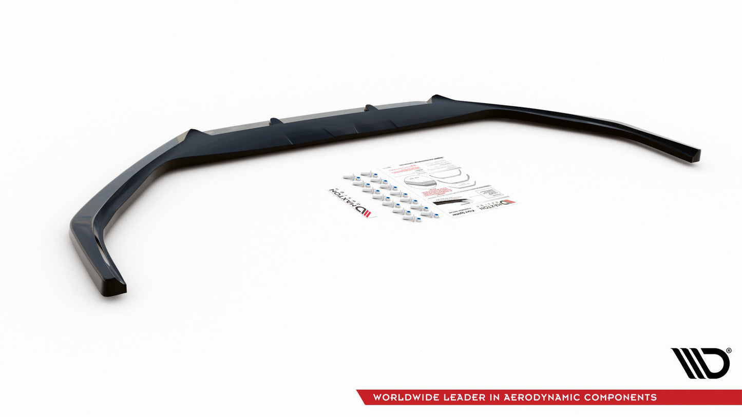 Front Ansatz V.1 für Peugeot 508 GT Mk1 Facelift schwarz Hochglanz