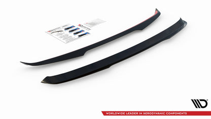 Spoiler CAP für Volvo XC60 Mk2 R-Design schwarz matt