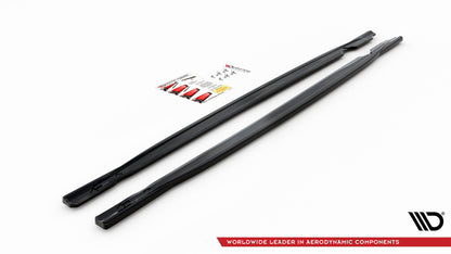 Seitenschweller Ansatz für V.1 für Volkswagen Golf R Mk8 schwarz matt