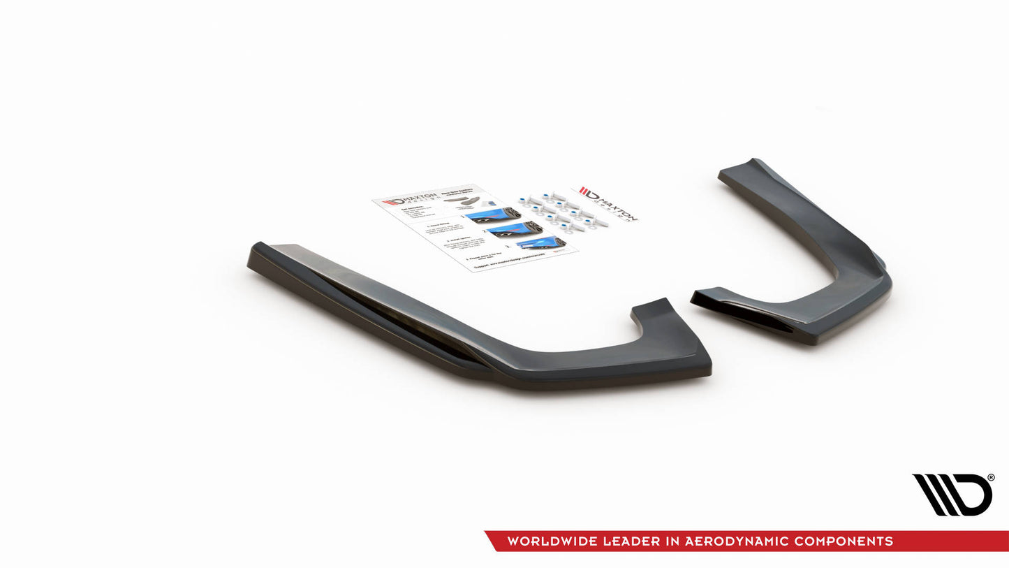 Heck Ansatz Flaps Diffusor V.1 für Mercedes-Benz GLE Coupe 63 AMG C292 schwarz Hochglanz