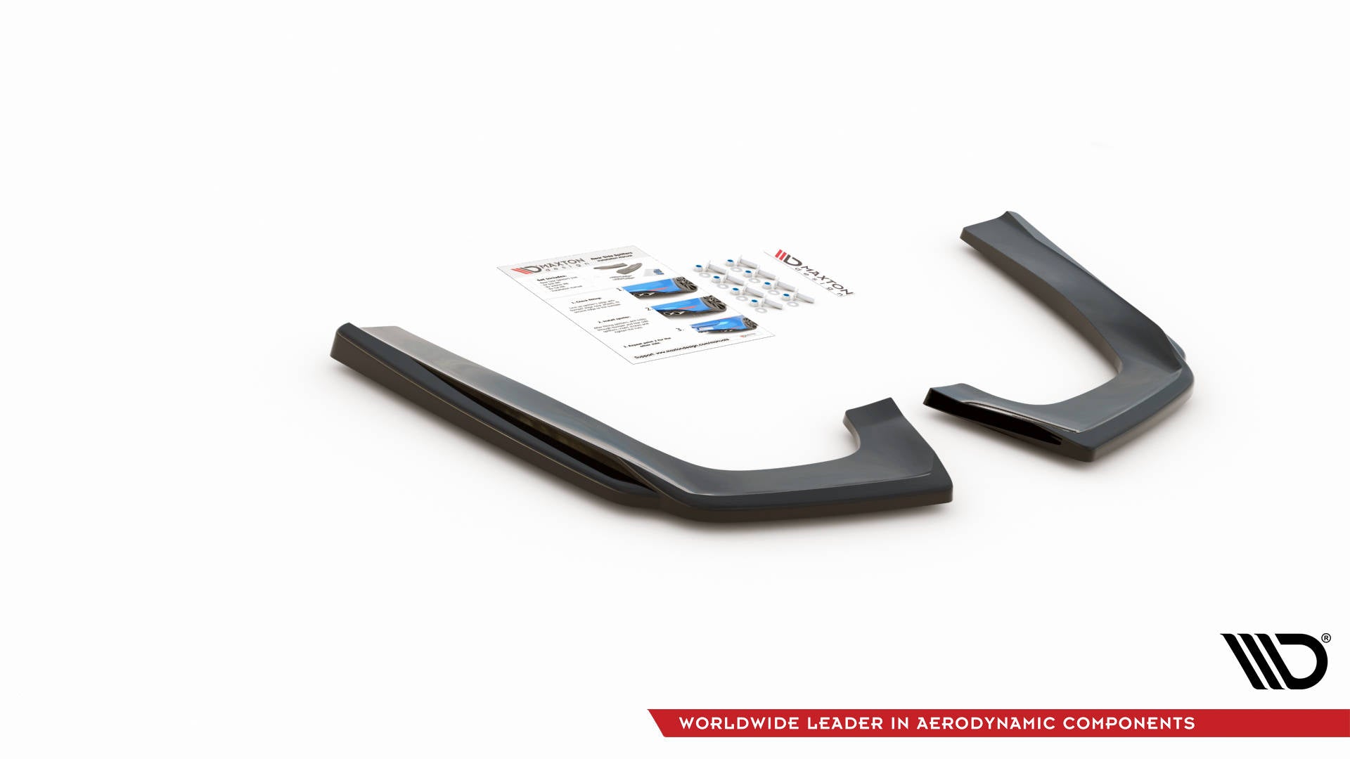 Heck Ansatz Flaps Diffusor V.1 für Mercedes-Benz GLE Coupe 63 AMG C292 Carbon Look