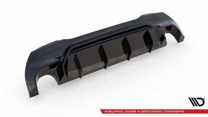 Diffusor Heck Ansatz V.1 für BMW 1er F40 M-Paket/ M135i schwarz Hochglanz