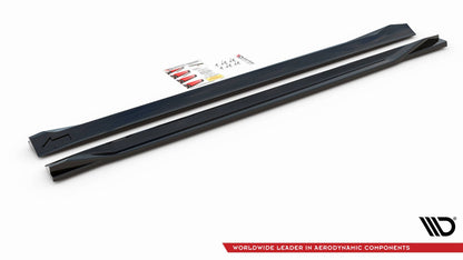 Seitenschweller Ansatz für Volvo XC60 Mk2 R-Design Carbon Look