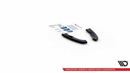 Heck Ansatz Flaps Diffusor für Volkswagen Tiguan R Mk2 Facelift Carbon Look
