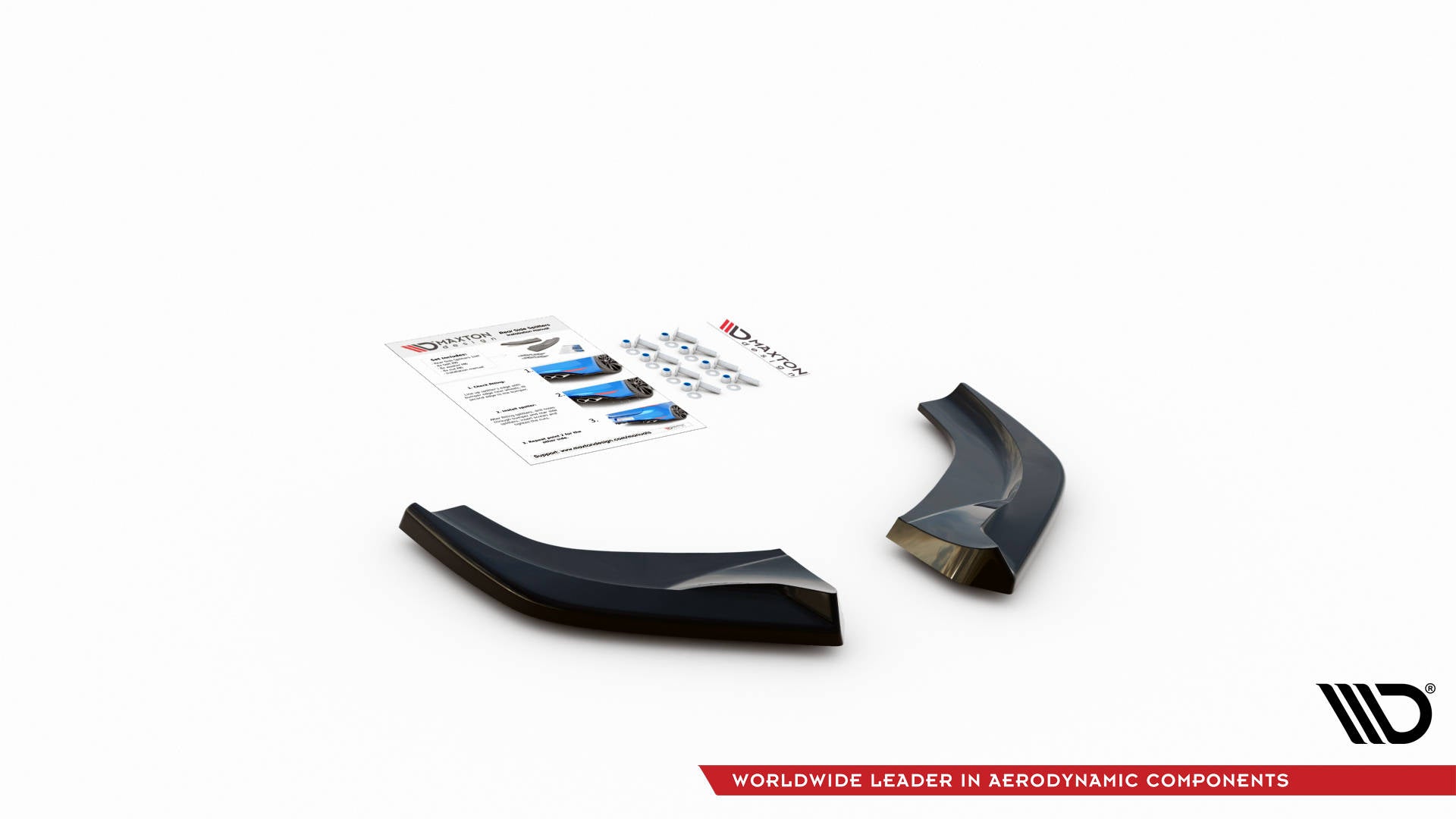 Heck Ansatz Flaps Diffusor V.2 für Hyundai I30 N Hatchback Mk3 Facelift schwarz matt