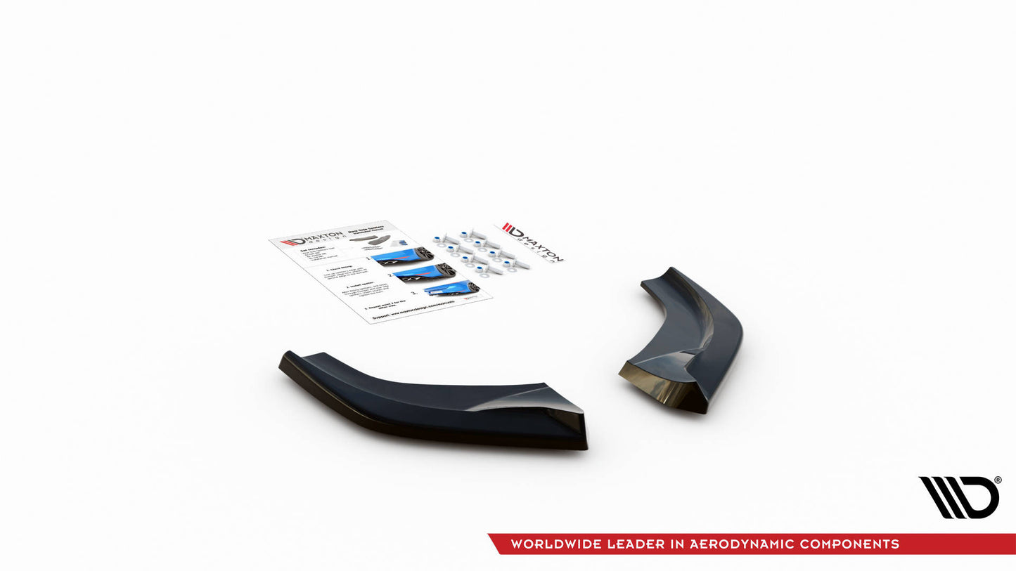 Heck Ansatz Flaps Diffusor V.2 für Hyundai I30 N Hatchback Mk3 Facelift Carbon Look