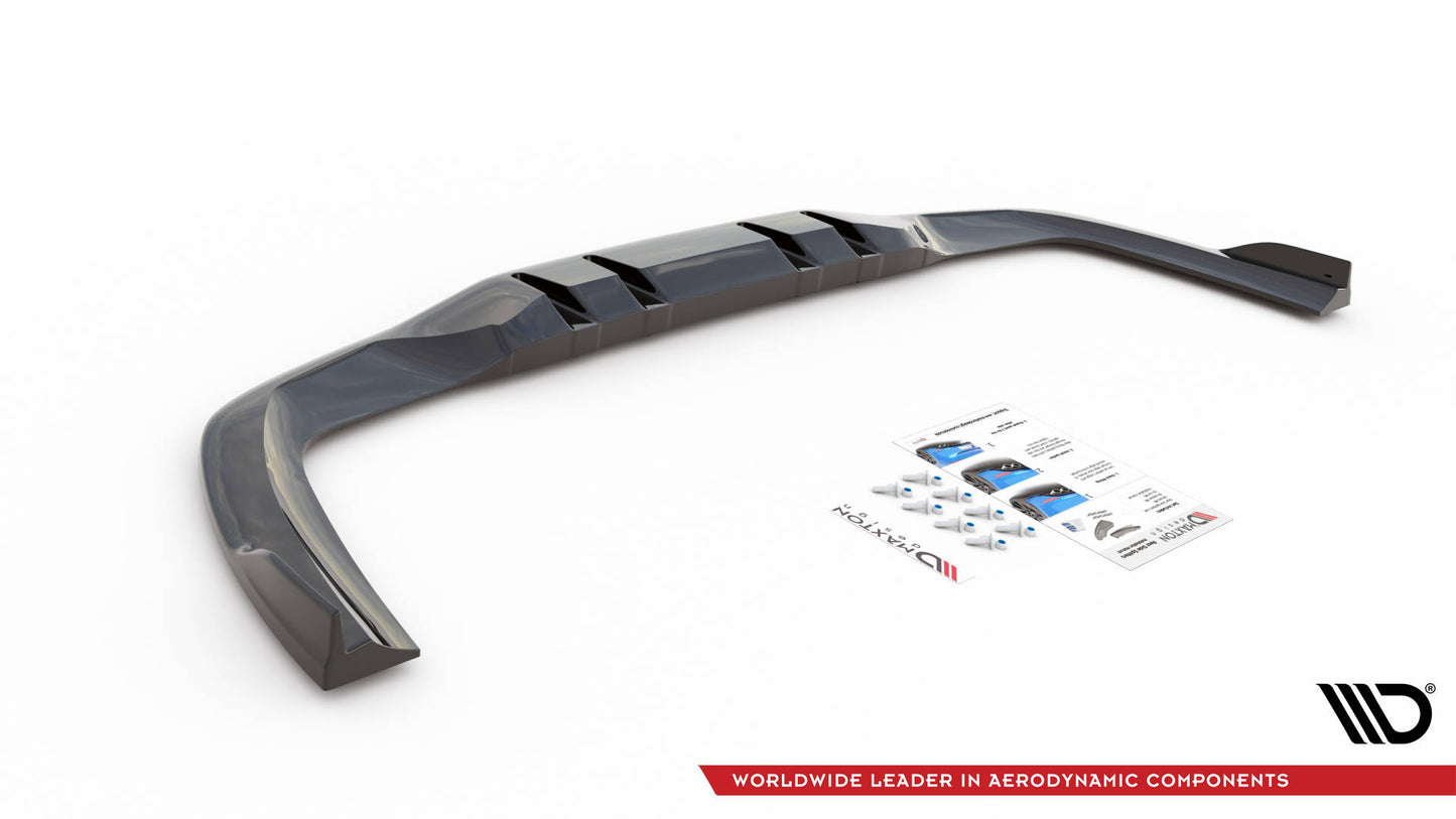 Mittlerer Diffusor Heck Ansatz DTM Look für V.2 Mercedes A 35 AMG Limousine V177 Carbon Look