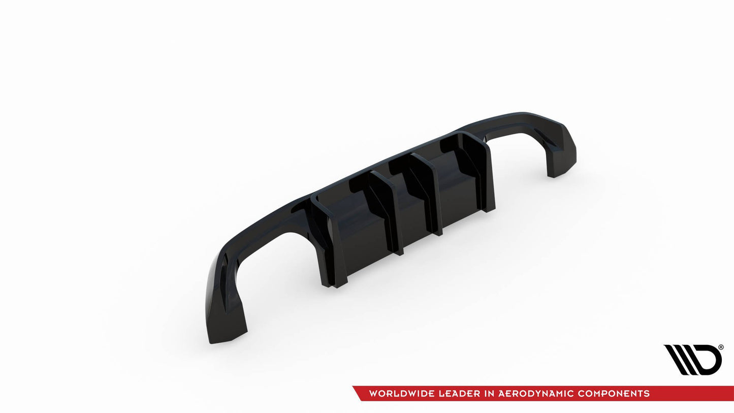 Diffusor Heck Ansatz für BMW M2 F87 schwarz matt