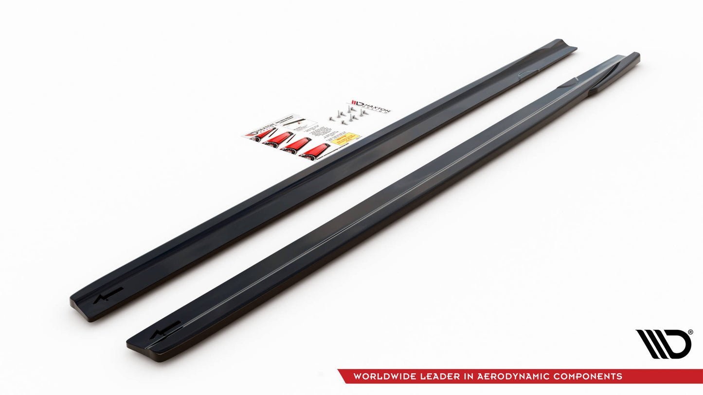 Seitenschweller Ansatz für V.2 für  Mercedes A35 AMG / AMG-Line W177  schwarz matt