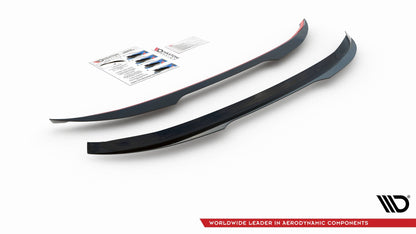 Spoiler CAP für Peugeot 308 SW Mk2 Facelift schwarz Hochglanz