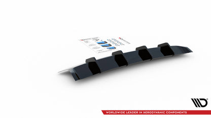 Diffusor Heck Ansatz für Volkswagen Touareg R-line Mk3 Carbon Look