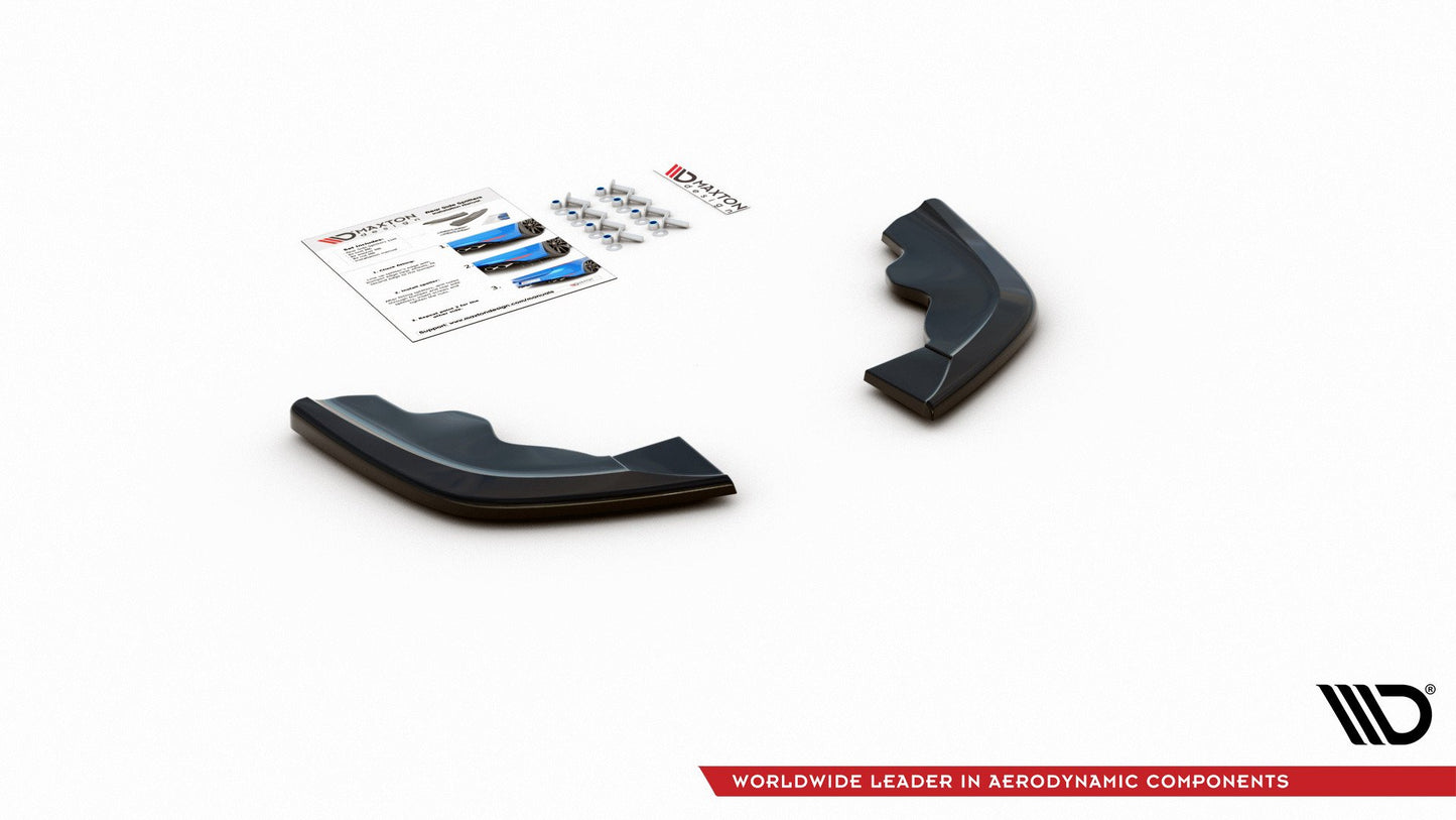 Heck Ansatz Flaps Diffusor V.3 für BMW 1er F40 M-Paket/ M135i schwarz matt