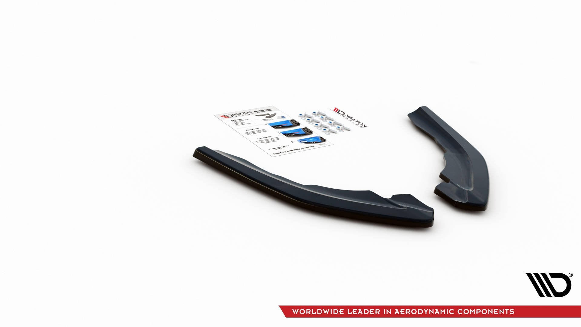 Heck Ansatz Flaps Diffusor V.2 für BMW M2 F87 schwarz matt