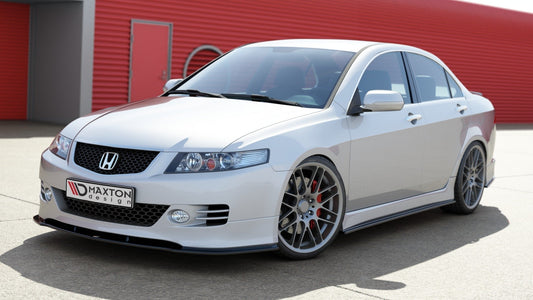 Front Ansatz für HONDA ACCORD VII TYPE-S schwarz Hochglanz