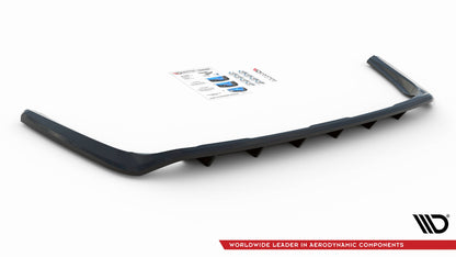 Mittlerer Diffusor Heck Ansatz DTM Look für Toyota RAV4 Mk5 schwarz Hochglanz