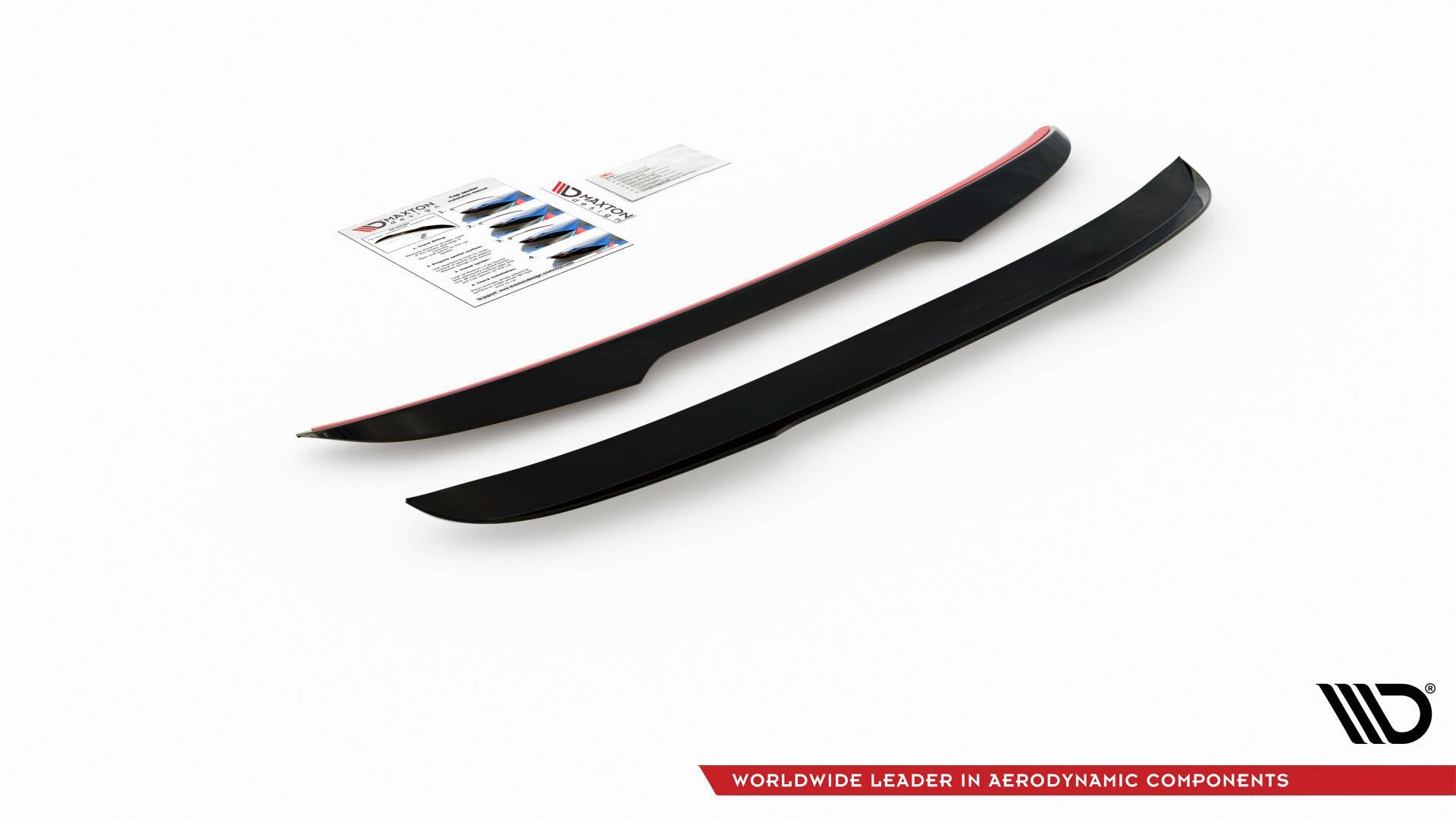 Spoiler CAP für Volvo V90 Mk2 schwarz Hochglanz