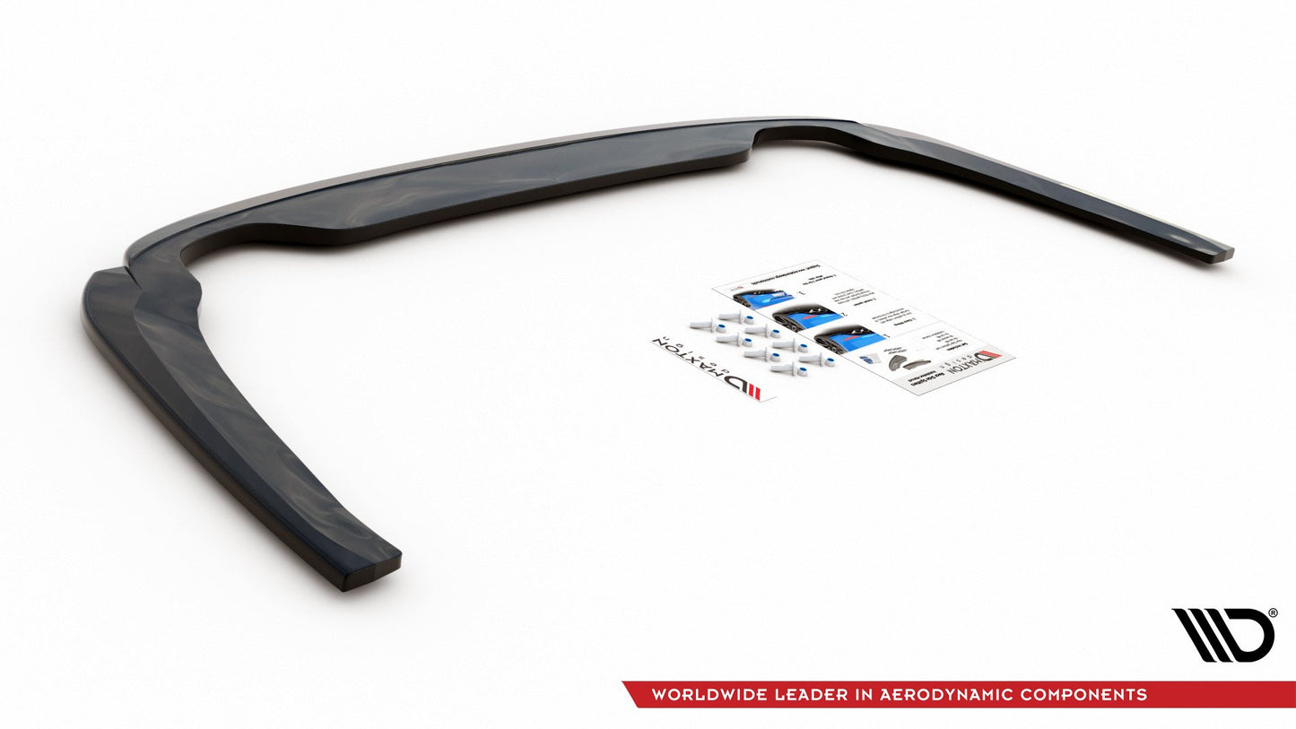 Mittlerer Diffusor Heck Ansatz für Skoda Octavia Mk4 Carbon Look