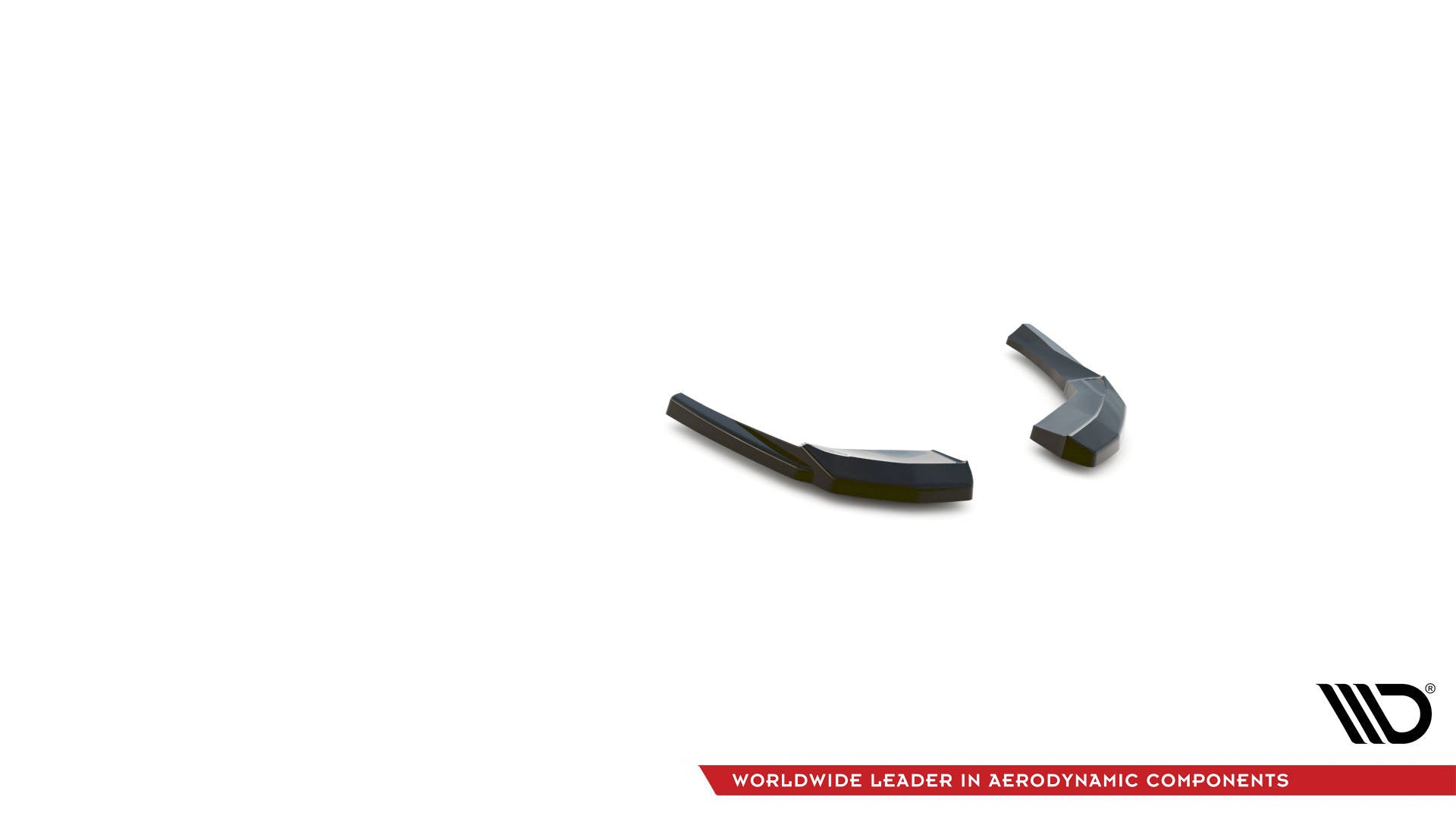Heck Ansatz Flaps Diffusor für Audi S3 Sportback 8V Facelift schwarz matt