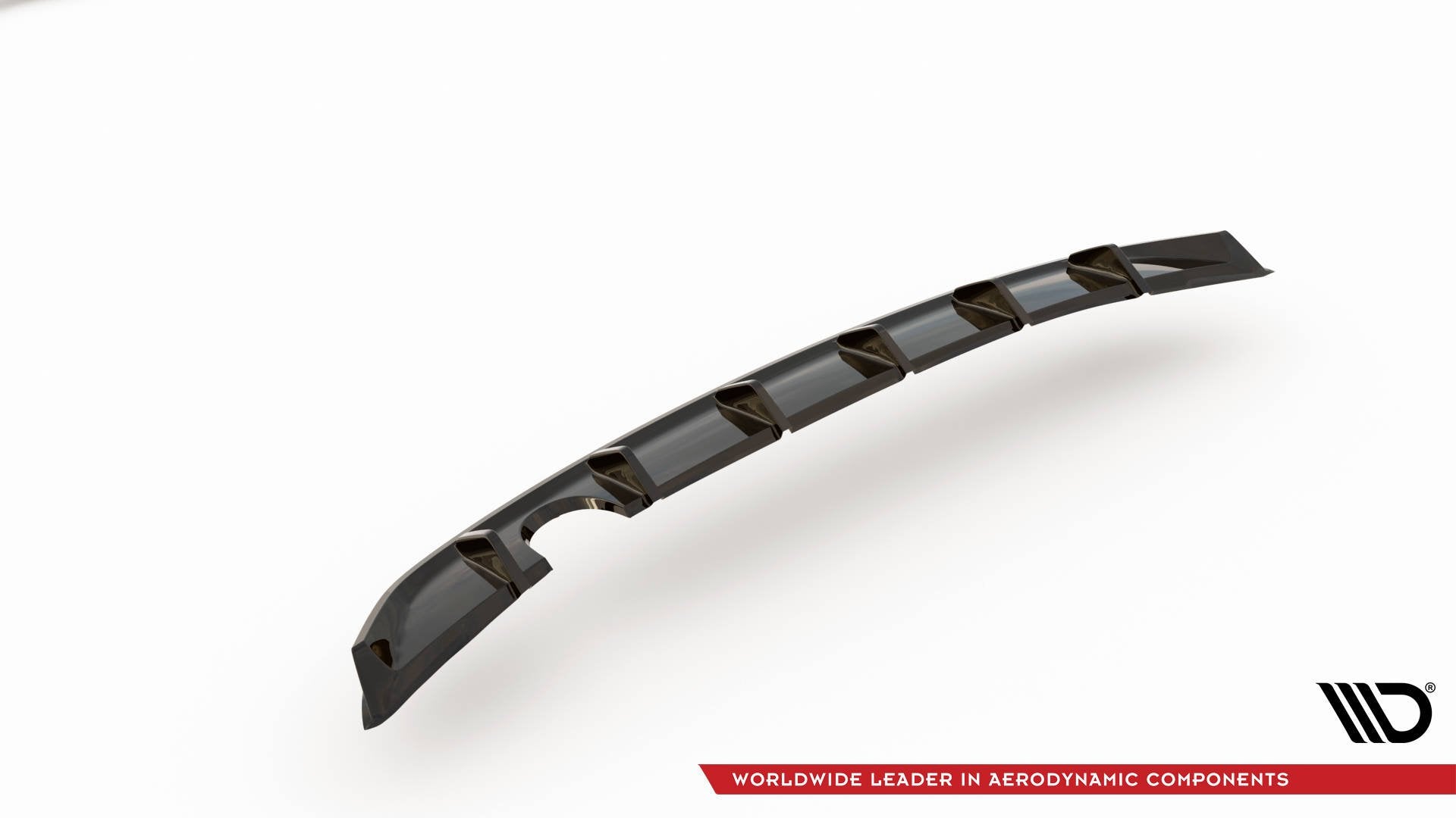 Diffusor Heck Ansatz für Volkswagen Up GTI schwarz matt