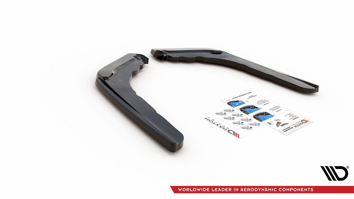 Heck Ansatz Flaps Diffusor V.1 für BMW M4 F82 schwarz matt