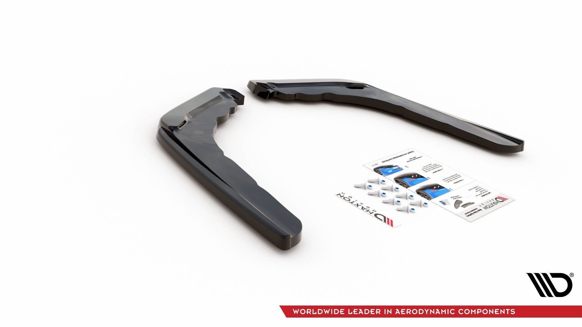 Heck Ansatz Flaps Diffusor V.1 für BMW M4 F82 schwarz matt