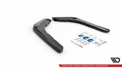 Heck Ansatz Flaps Diffusor V.1 für BMW M4 F82 schwarz Hochglanz