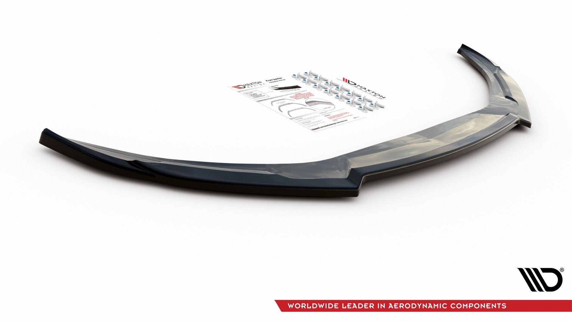 Front Ansatz für Fiat 124 Spider Abarth schwarz Hochglanz